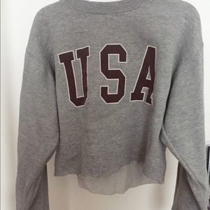USA cropped sweatshirt